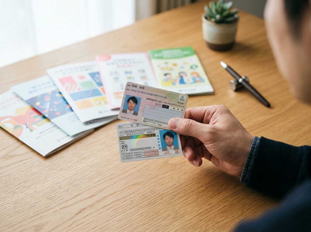 マイナ免許証と従来免許証の比較イメージ