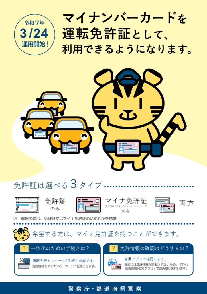 マイナ免許証リーフレット