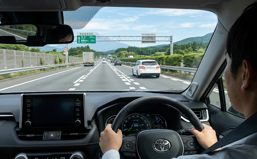 高速道路走行中